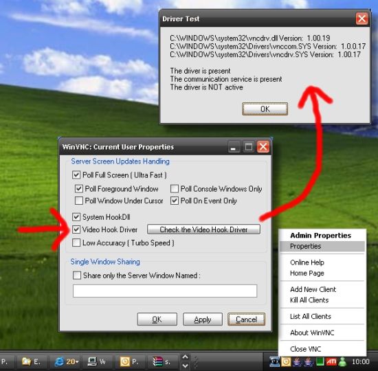 Ultravnc video hook driver windows xp i did not sign up to splashtop